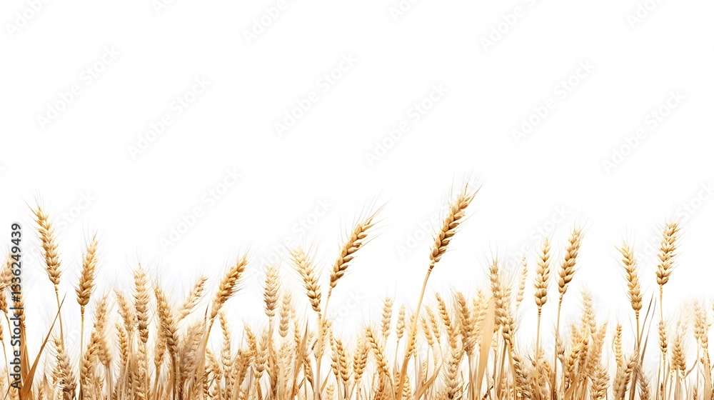 Fototapeta premium Wheat, on a white background