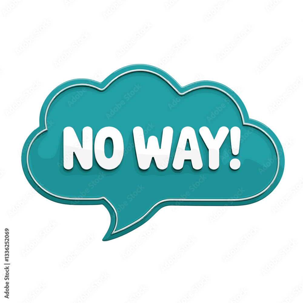 Vibrant illustration of a speech bubble with the phrase Vibrant illustration of a speech bubble with the phrase