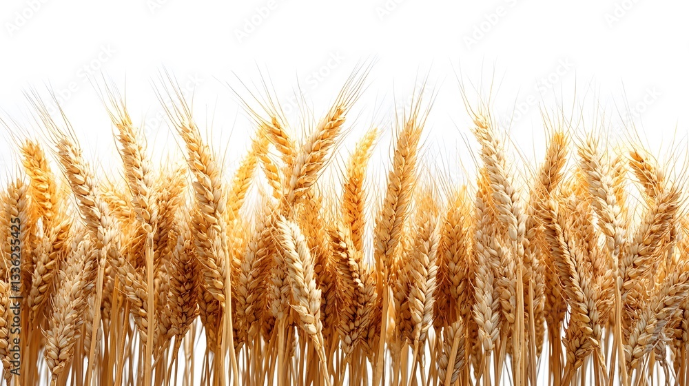 Fototapeta premium Wheat, on a white background