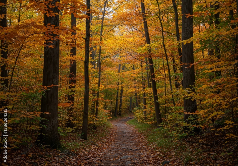 Fototapeta premium Autumn Forest Path