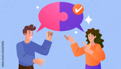 Businessman talking with multiple speech bubbles. Verbal or oral communication skill. public speaking. storytelling or explanation. talking or discussion. telling message or speech concept. vector