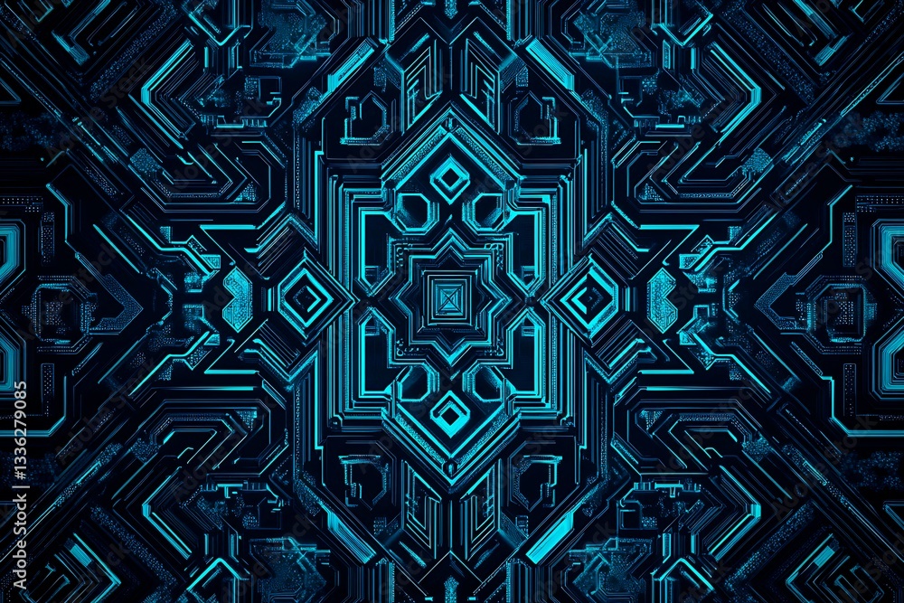 Abstract close-up of a glowing blue digital circuit board, showcasing intricate connections and technological design on a black background.
Abstract close-up of a glowing blue digital circuit board, showcasing intricate connections and technological design on a black background.