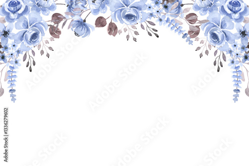 Wallpaper Mural Watercolor flowers background vector for design. Torontodigital.ca