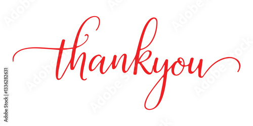 Elegant serif "Thankyou" . Ideal for elegant typography in wedding cards