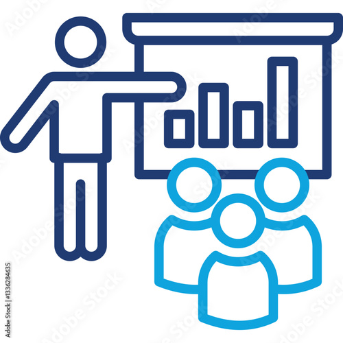 Presenting line color icon