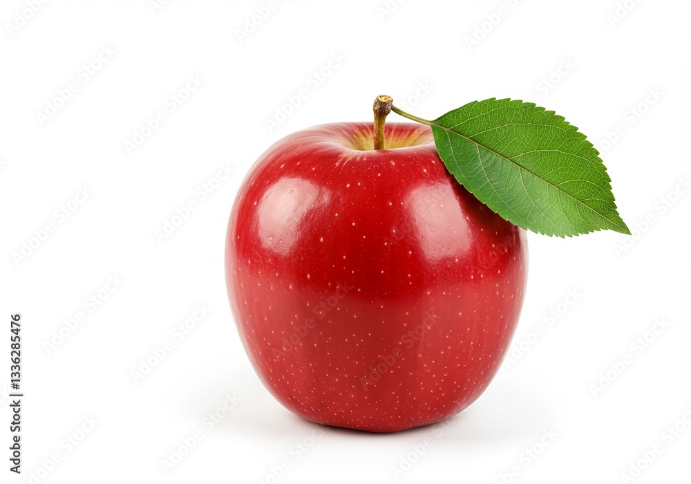 Red Apple on White Background Red Apple on White Background