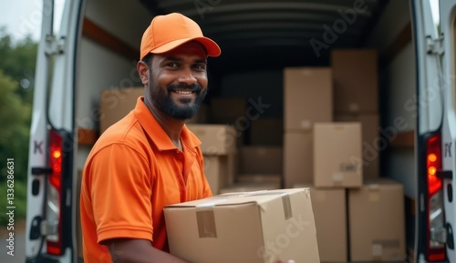 smiling indian loader