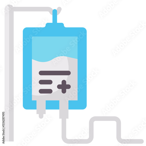 saline vector flat icon