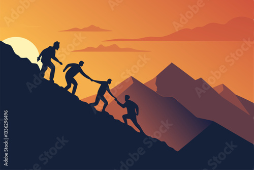 silhouette of a man with a backpack