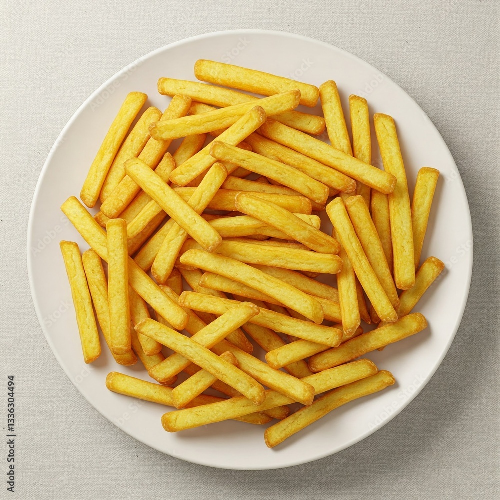 French Fries in a Plate French Fries in a Plate