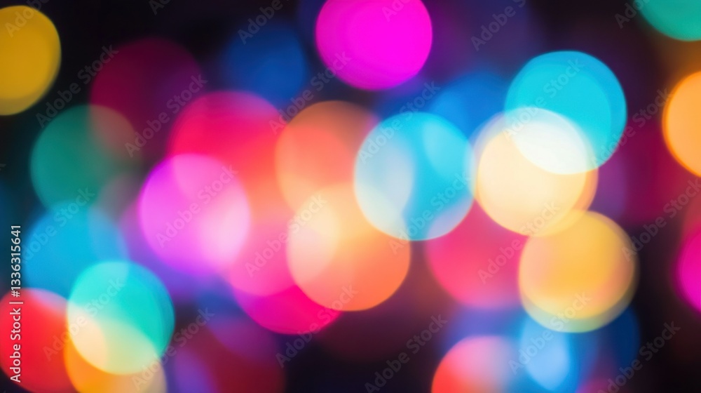Colorful blurred circles creating an abstract and aesthetic background display Colorful blurred circles creating an abstract and aesthetic background display