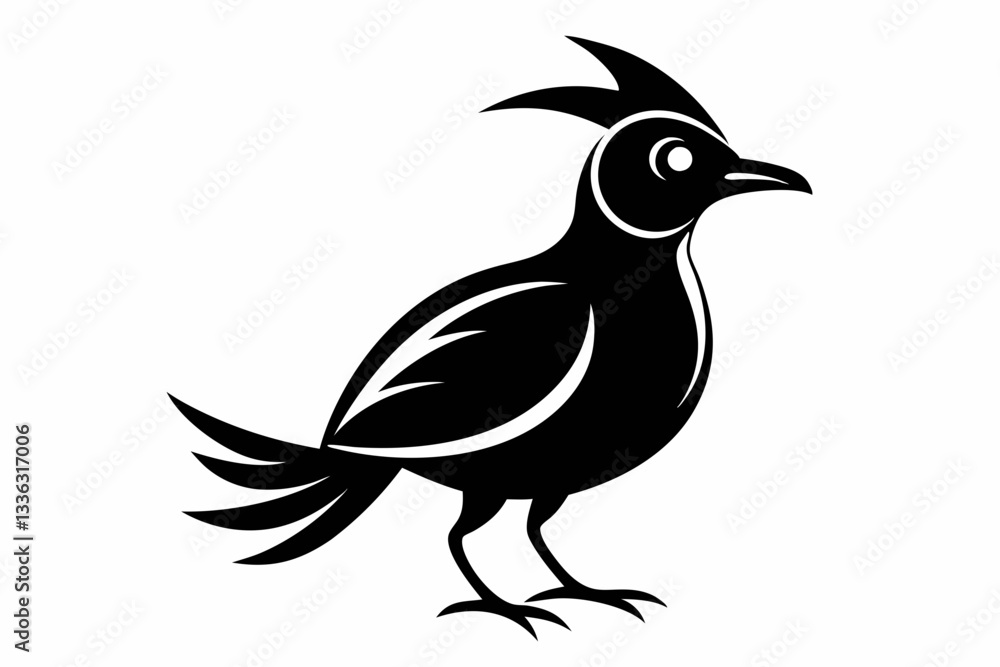Fototapeta premium mango bird line art silhouette vector illustration