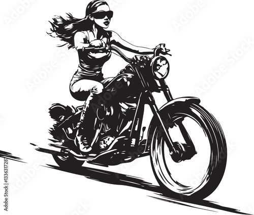 girl on motorcycle