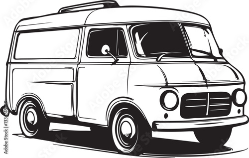 vector illustration of a truck