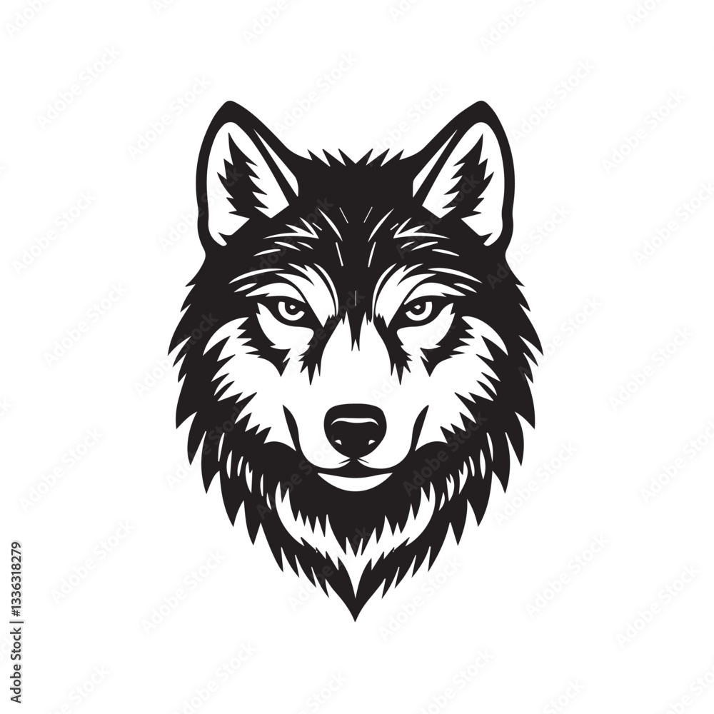wolf head vector wolf head vector