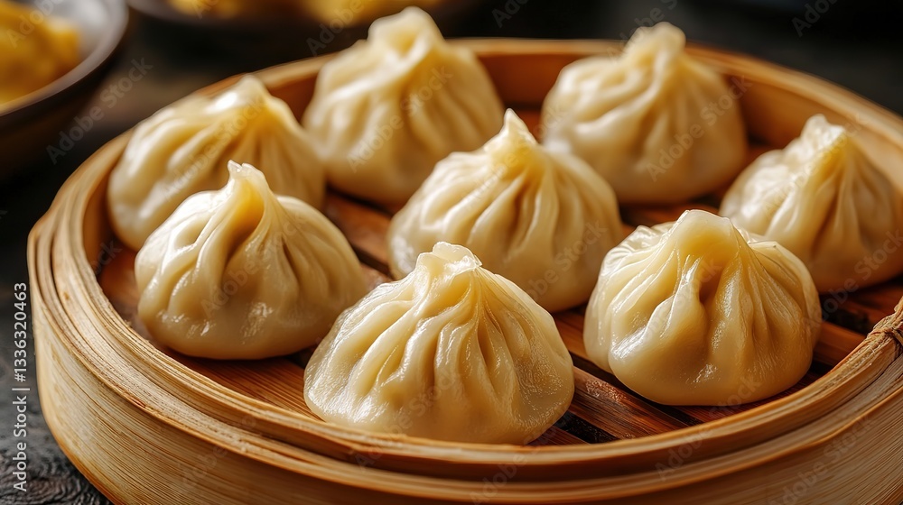 golden Dumpling food prolongation on wooden plate, 32k Resolution golden Dumpling food prolongation on wooden plate, 32k Resolution