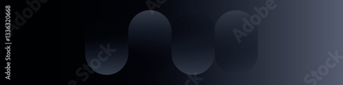 Linkedin banner with simple abstract background vector design
