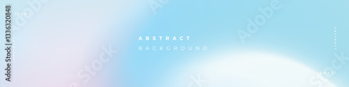 Linkedin banner with simple gradient abstract background