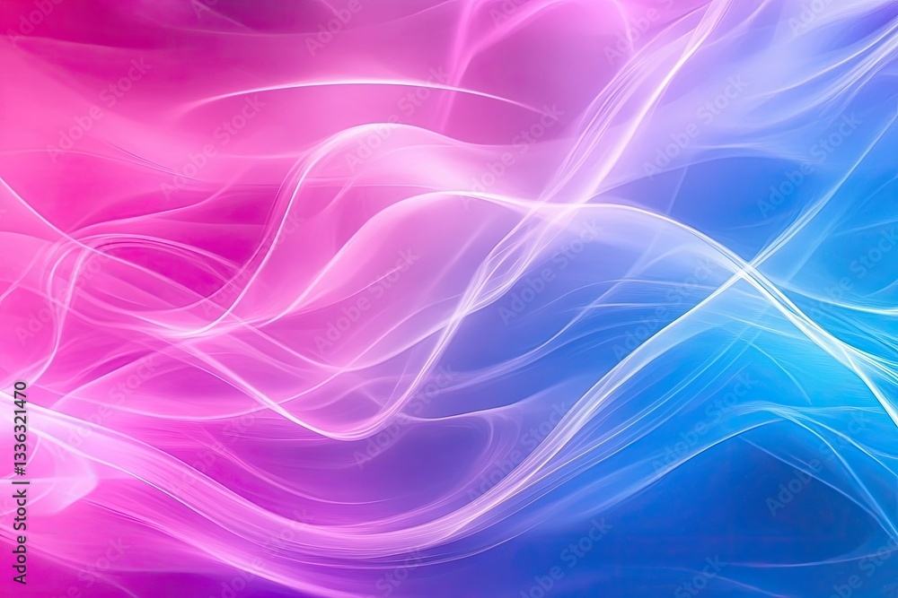 Abstract swirling lines of vibrant pink, purple, and blue. Soft, flowing, ethereal, dynamic design Abstract swirling lines of vibrant pink, purple, and blue. Soft, flowing, ethereal, dynamic design