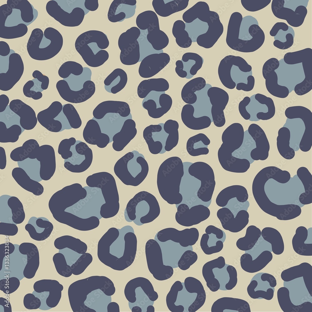 Fototapeta premium Seamless leopard skin pattern