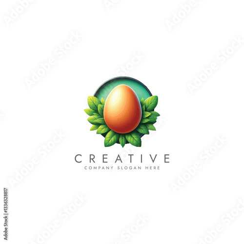 Chicken with eggs farm logo, bird broilers and meat logotype, Farm logo with rooster or chicken,Hen symbol  logo vector design