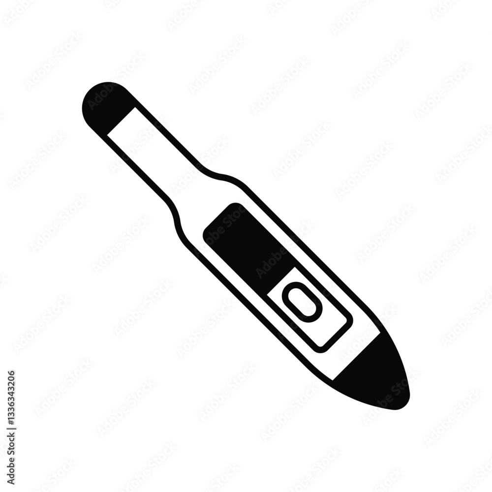 Thermometer vector icon stock illustration Thermometer vector icon stock illustration