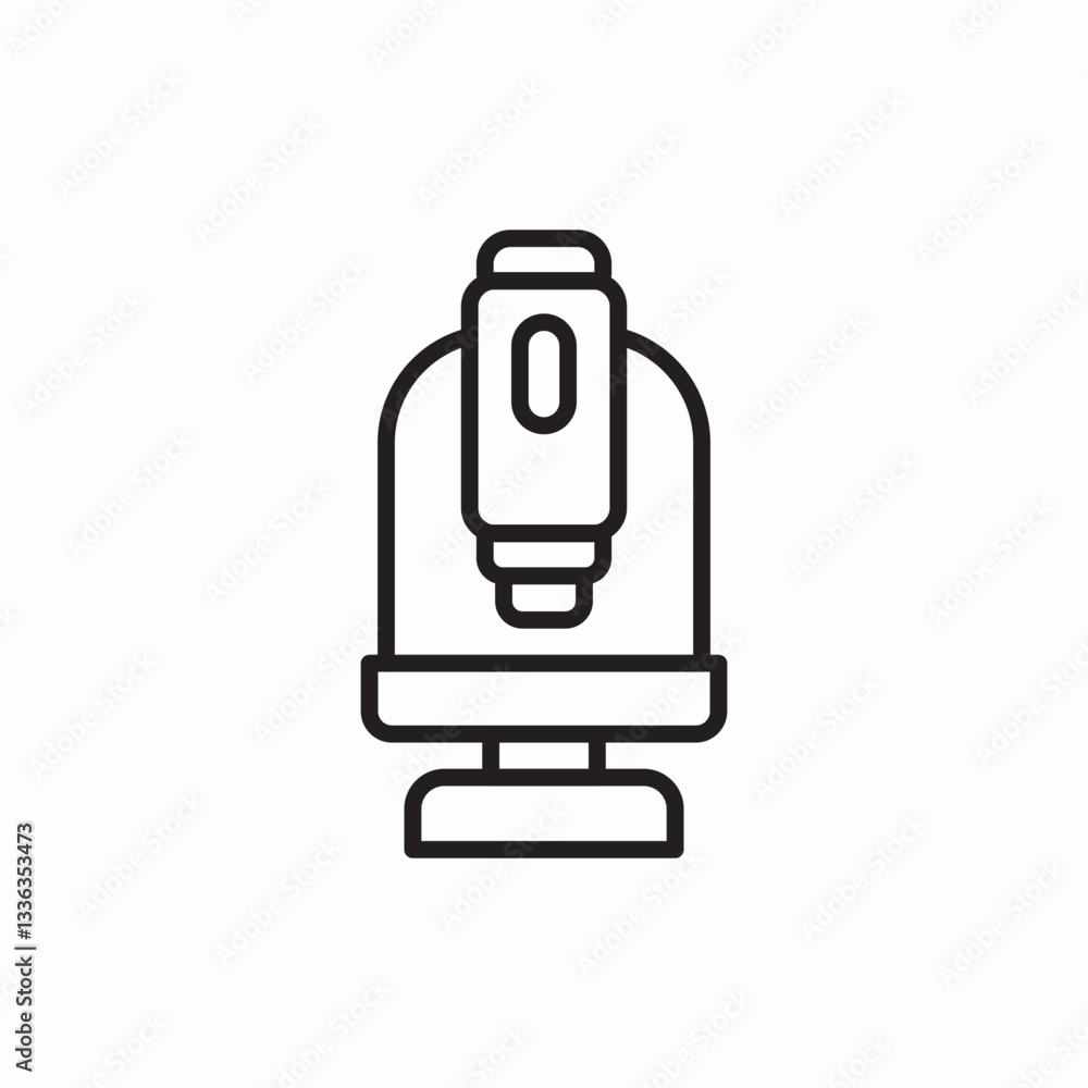 Medical microscope laboratory icon vector sign Medical microscope laboratory icon vector sign