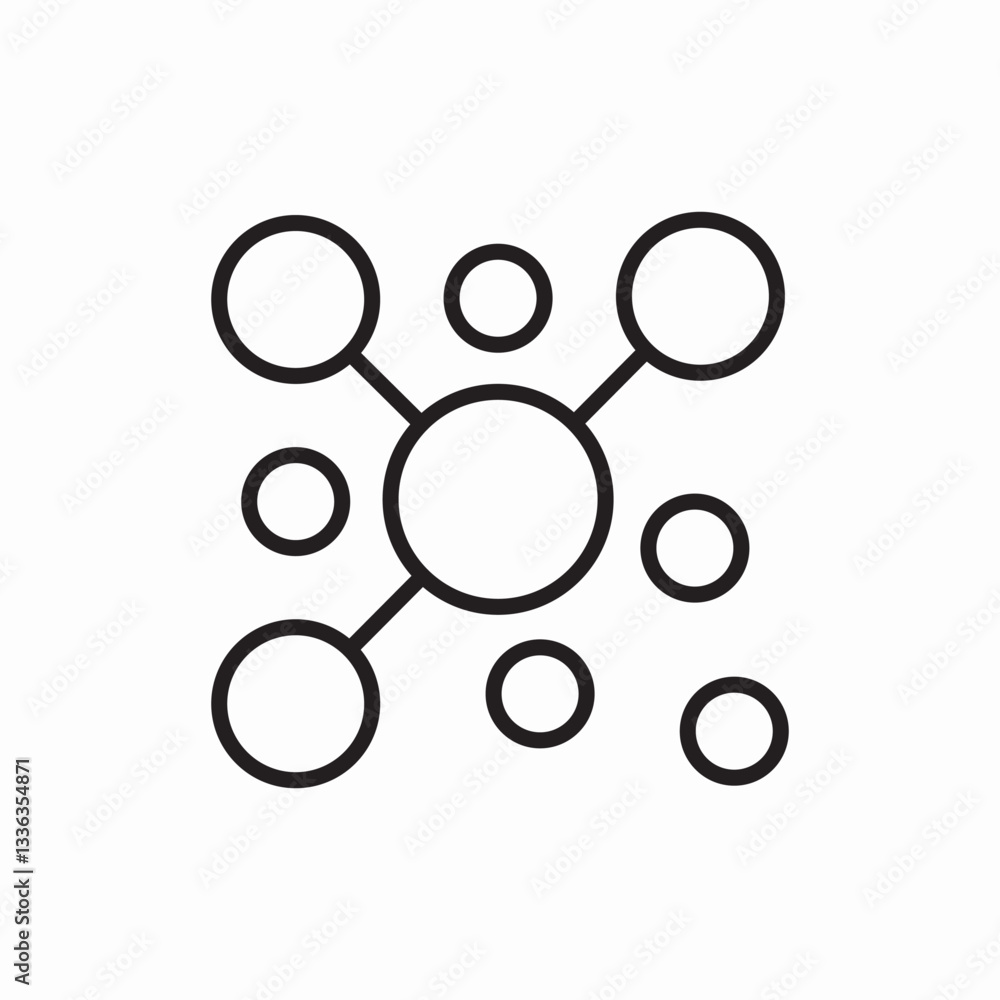 Medical network healthcare connection icon vector sign Medical network healthcare connection icon vector sign