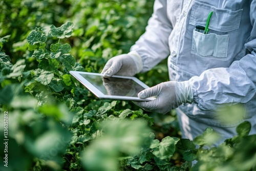 Agricultural Inspector Reviewing Pesticide Application Records