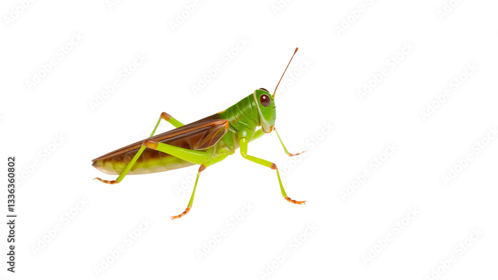 green grasshopper isolated on transparent background. green grasshopper isolated on transparent background.