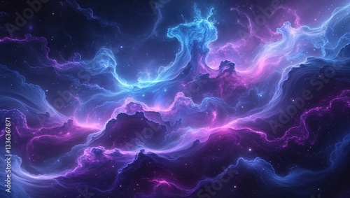 Swirling Cosmic Nebula, Background design