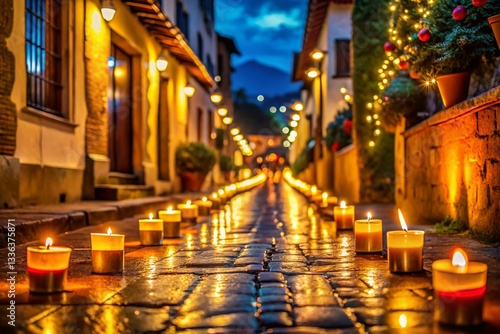 Colombian Day of the Little Candles Lights, December 7th Night Celebration