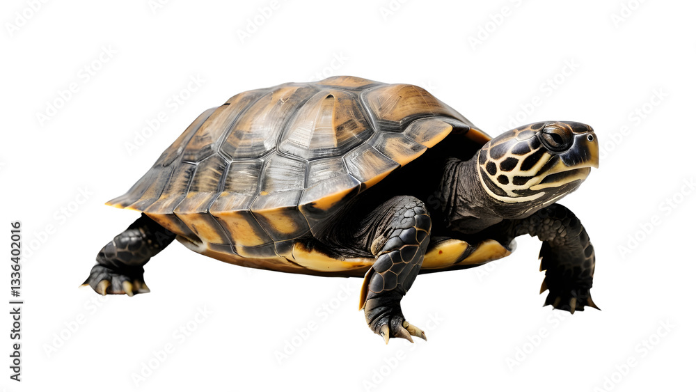 Obraz premium Turtle isolated on transparent background.