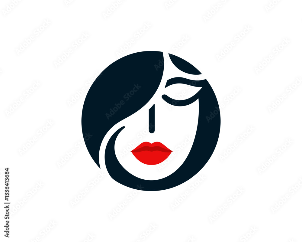 girl with red lips girl with red lips