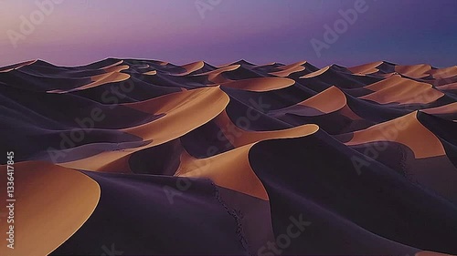 sunset in the desert