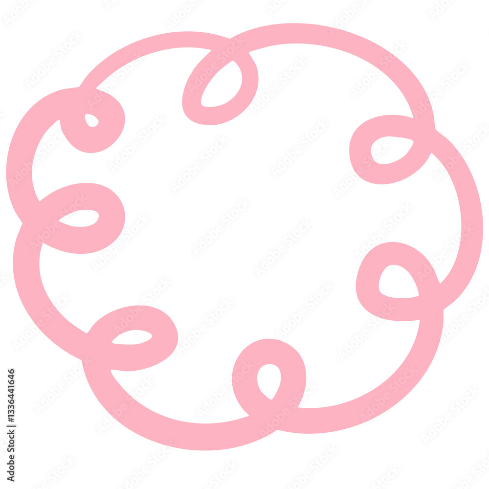 Fototapeta premium Abstract Cloud Pastel Doodle