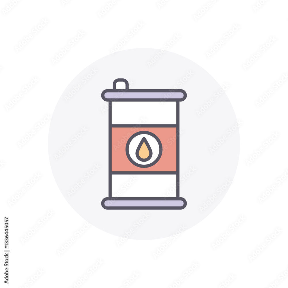 Oil Barrel vector icon stock illustration Oil Barrel vector icon stock illustration