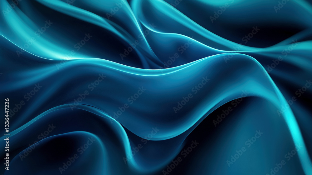 Fototapeta premium blue silk background