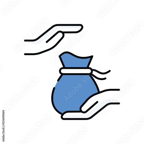 Loan vector icon stock illustration 