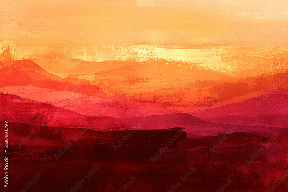 Fototapeta premium sunset in the mountains