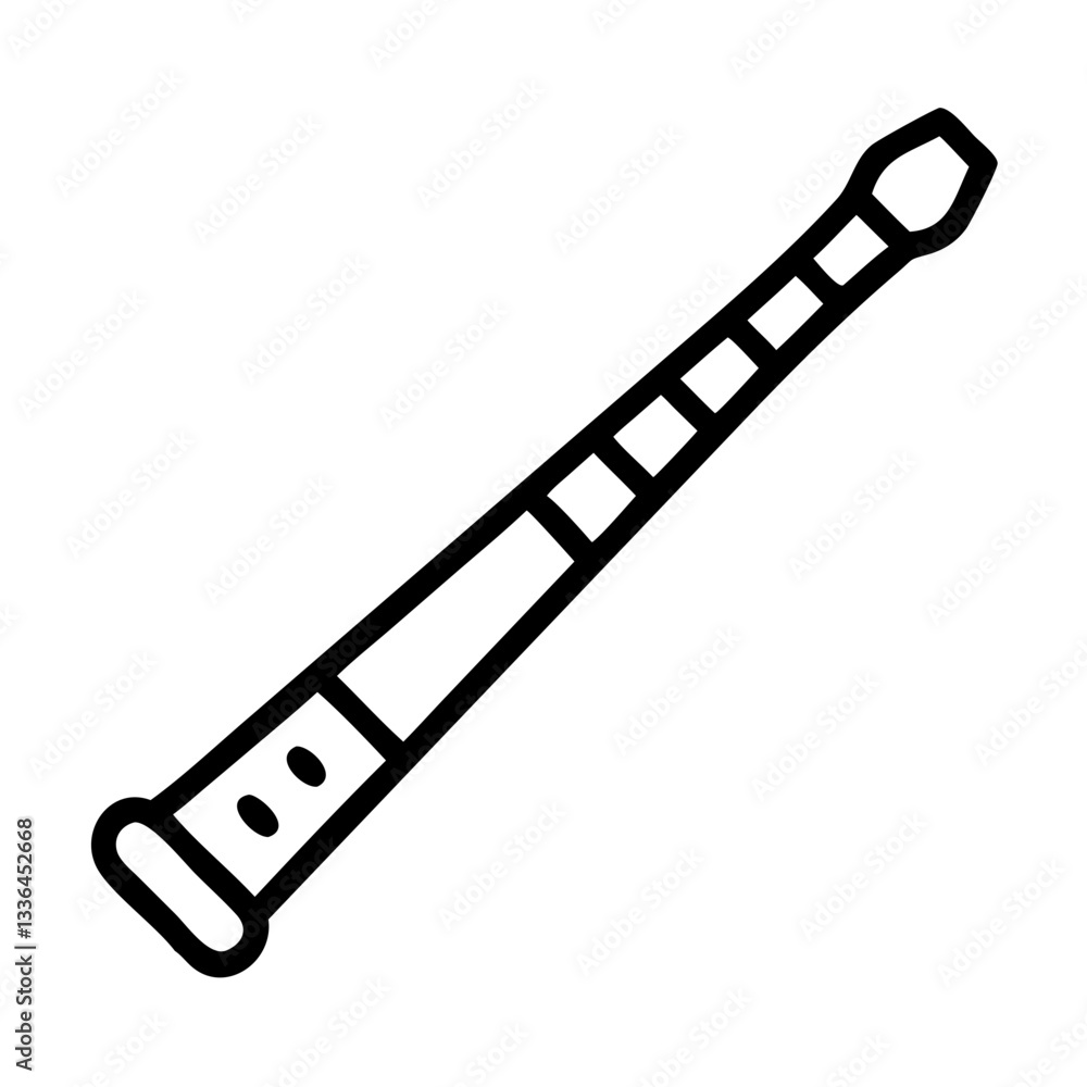 Didgeridoo icon on transparent background, musical instrument illustration, vector design Didgeridoo icon on transparent background, musical instrument illustration, vector design
