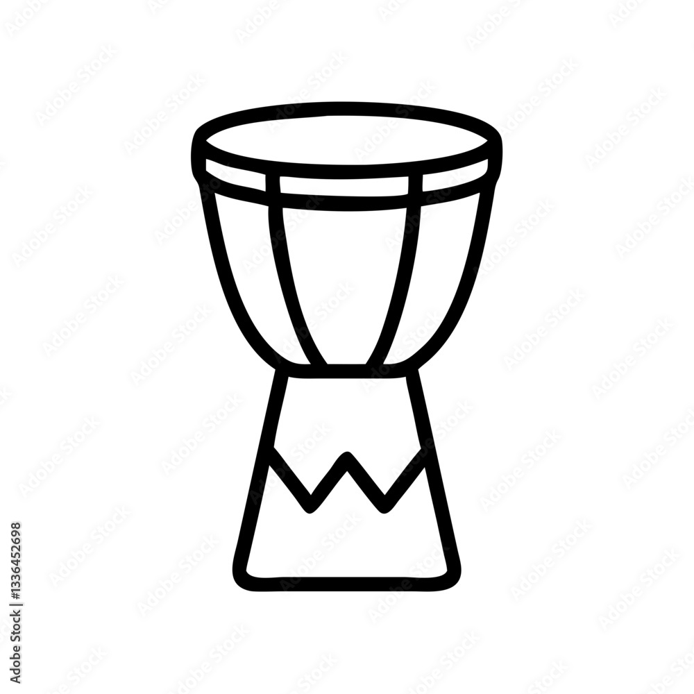 Djembe icon on transparent background, musical instrument illustration, vector design
Djembe icon on transparent background, musical instrument illustration, vector design
