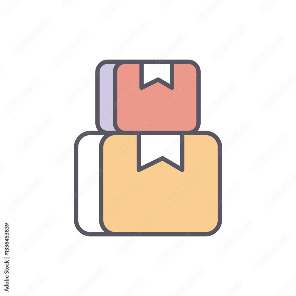 Delivery Box vector icon stock illustration Delivery Box vector icon stock illustration