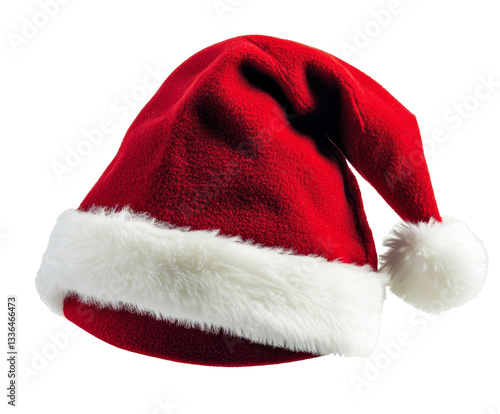 [Transparent Background PNG]Classic Red Christmas Santa Hat photo