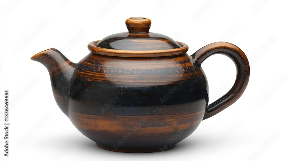 Brown teapot studio shot, white background (1) Brown teapot studio shot, white background (1)