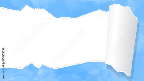 破れた紙、背景フレーム、水彩カラー