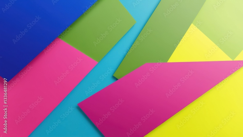 Vibrant Geometric Shapes in Bold Colors Vibrant Geometric Shapes in Bold Colors