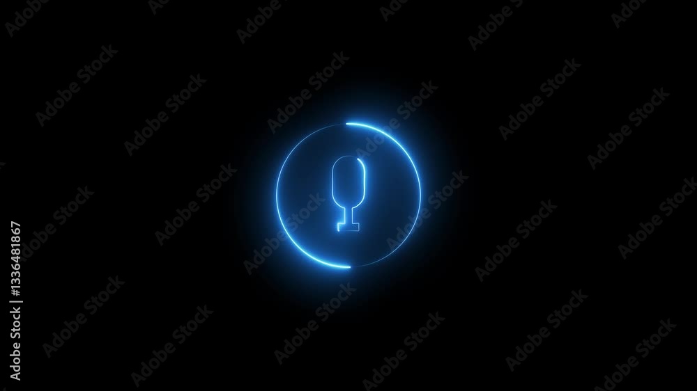 Neon Voice Record Animation. Neon Voice Record Animation.
