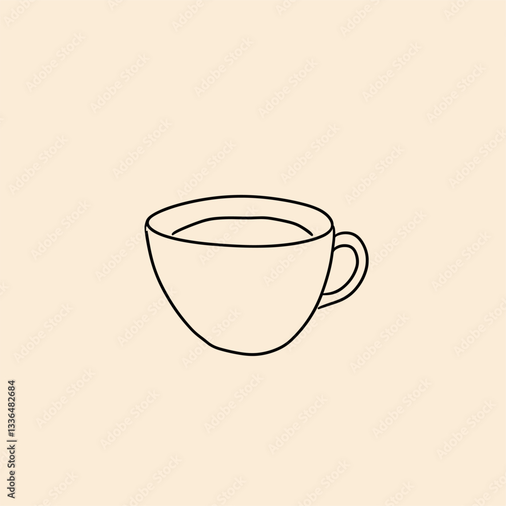 a simple line illustration of a coffee cup
a simple line illustration of a coffee cup