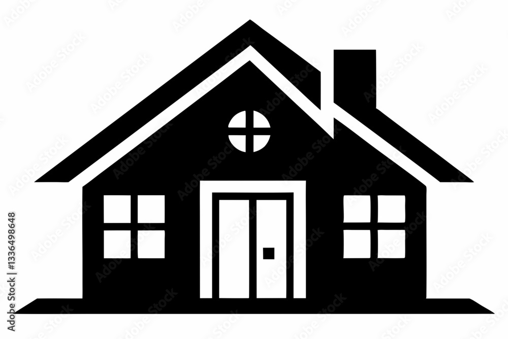 web home flat icon line art silhouette vector illustration web home flat icon line art silhouette vector illustration